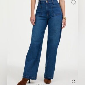 Madewell )curvy( Emmett wide leg